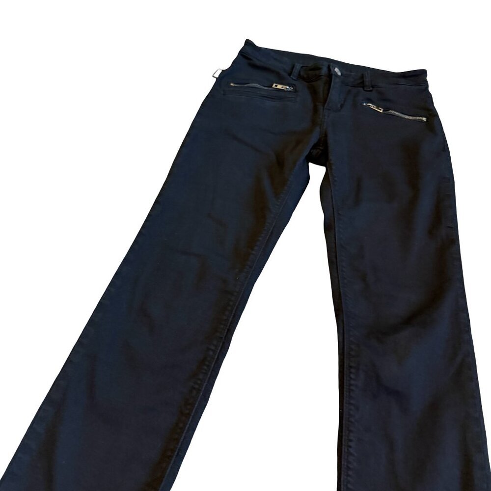 Zadig & Voltaire Ava Perm Black Mid-Rise Jeans Cropped Length Size 26 Women's - Picture 5 of 13